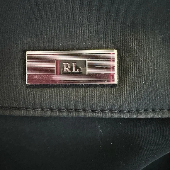 Vintage Black Tote Bag by Ralph Lauren - Picture 4 of 7